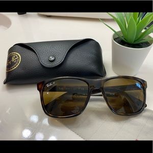 RAYBAN 4181 Polarized Wayfarer Unisex Sunglasses